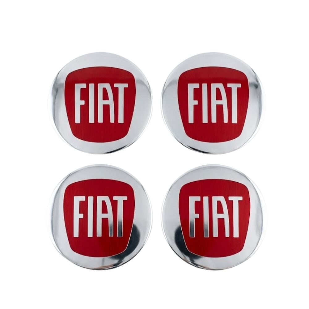 KIT C/4 CALOTAS FIAT UNO/SIENA/PALIO COM EMBLEMAS ARO 13" GRID - Imagem 2